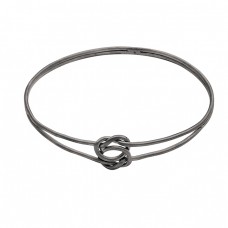 925 Sterling Silver Gold Plated Plain Designer Handmade Bangle Jewelry : Price $19.50