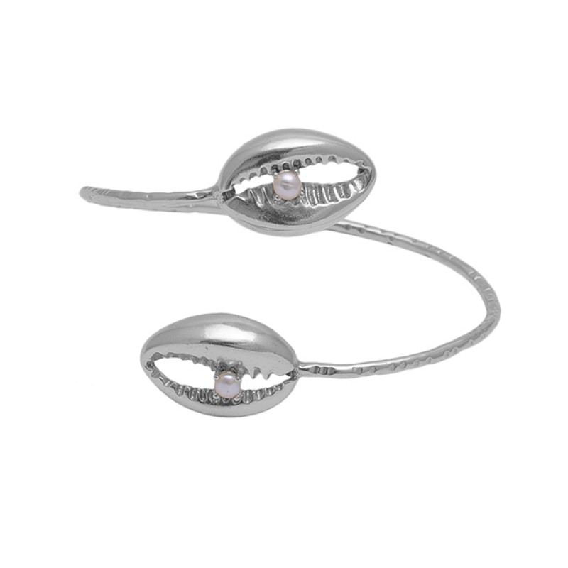Pear Gemstone 925 Sterling Silver Jewelry Gold Plated Bangle