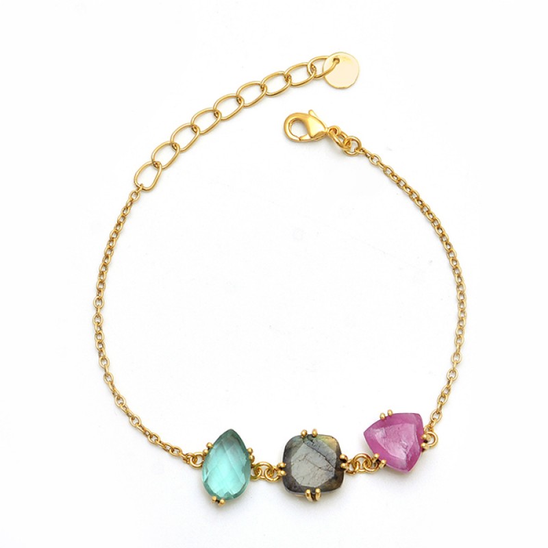 
									925 Sterling Silver Jewelry Gemstone Handmade Designer Bracelet