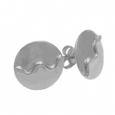 Attractive Designer Plain 925 Sterling Silver Gold Plated Stud Earrings