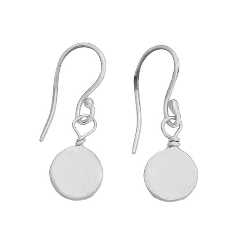925 Sterling Silver Plain Handmade Simple Designer Gold Plated Earrings