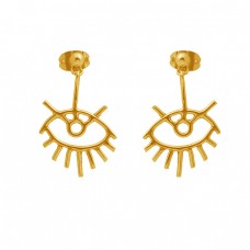 925 Sterling Silver Jewelry Plain Handcrafted Designer Stud Earrings