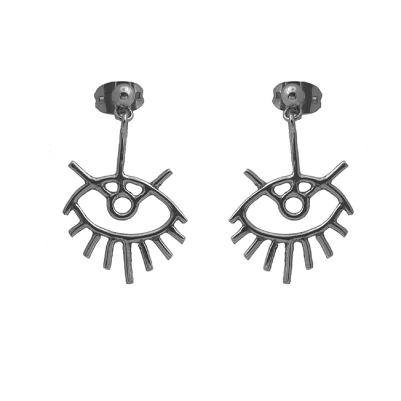 925 Sterling Silver Jewelry Plain Handcrafted Designer Stud Earrings