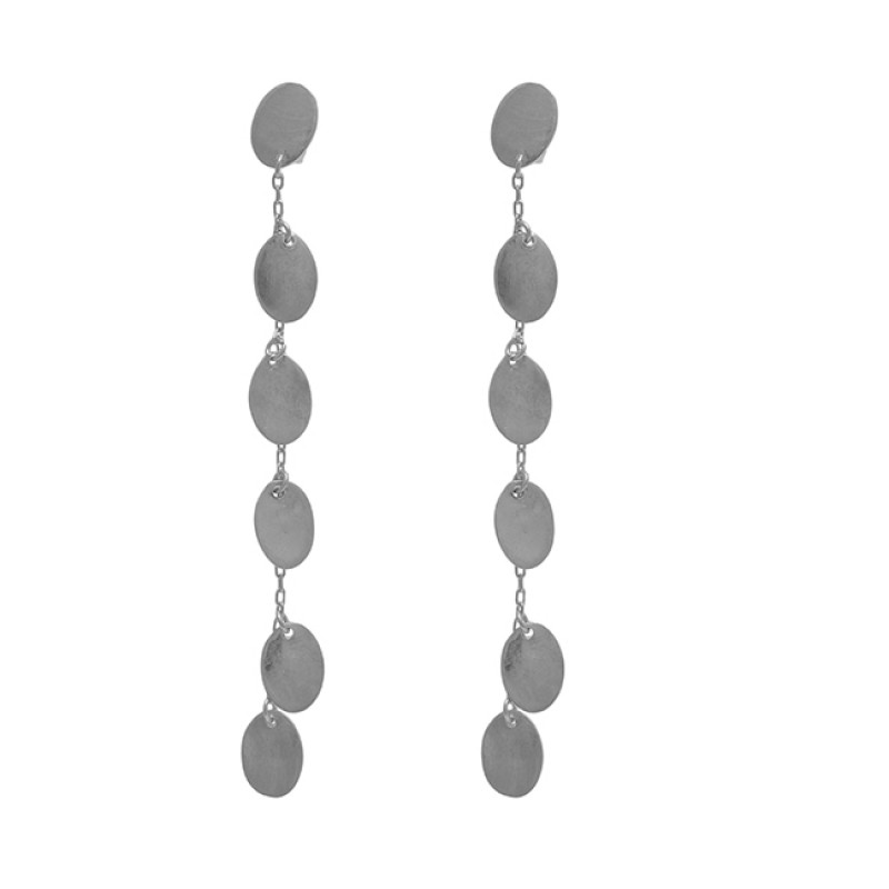 925 Sterling Silver Jewelry Hammered Designer Gold Plated Earrings