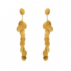 925 Sterling Silver Jewelry Designer Gold Plated Earrings