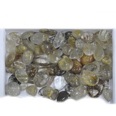 Golden Rutile Quartz Cabochon Loose Gemstone Mix Shape Size Bunch Lots For Jewelry