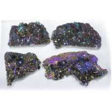 Natural titanium Druzy Loose Gemstone Mix Shape Size Wholesale Lots  For Jewelry