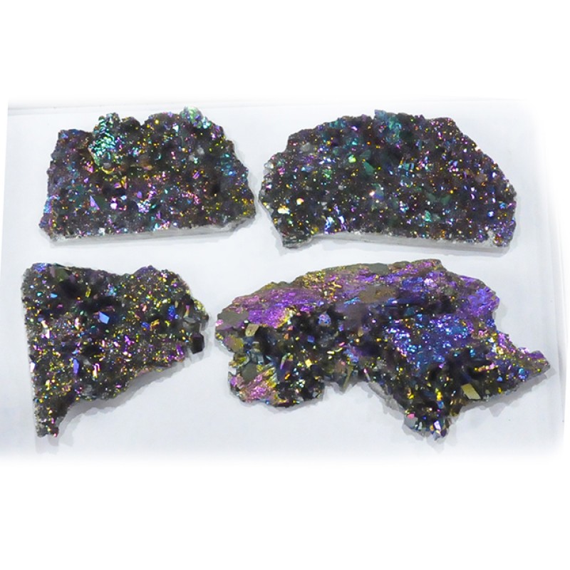 
									Natural titanium Druzy Loose Gemstone Mix Shape Size Wholesale Lots  For Jewelry