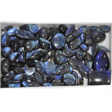 Loose Nice Blue Fire Labradorite Cabochon Gemstone Mix Wholesale Lots For Jewelry