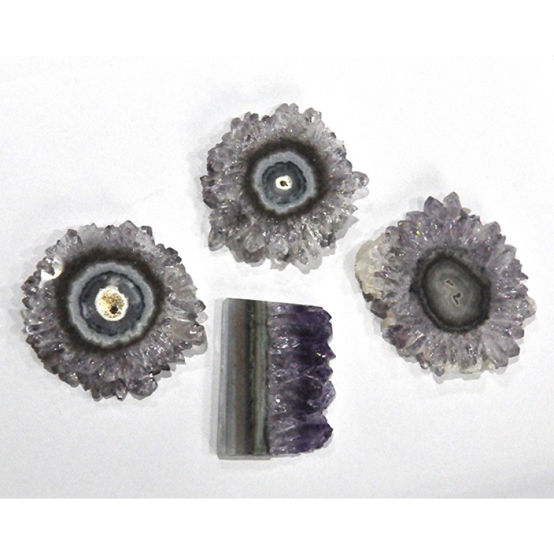 
									Amethyst Window Slice Loose Gemstone Free Shape Size Wholesale Lots For Jewelry