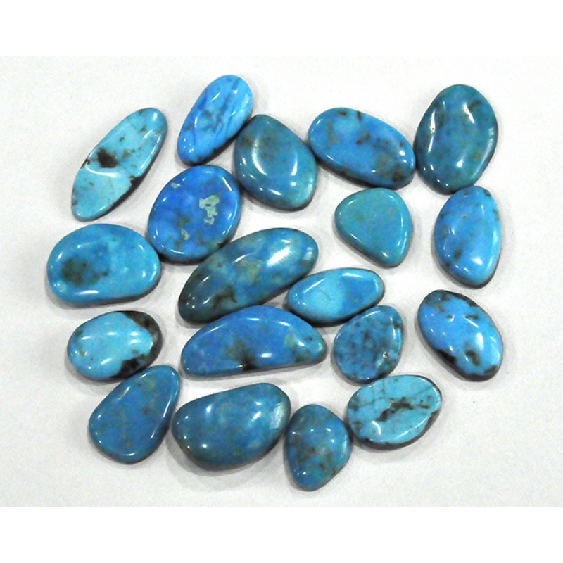 
									Sleeping Beauty Turquoise Cabochon Loose Gemstone Mix Shape Size For Jewelry