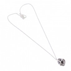 925 Sterling Silver Herkimer Diamond Rough Gemstone Handcrafted Designer Necklace : Price $24.50