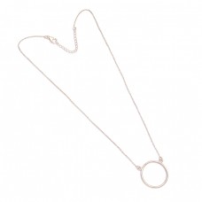 Fashionable Plain Handmade Designer 925 Sterling Silver Necklace Jewelry