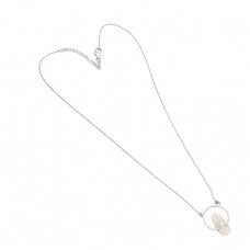Rainbow Moonstone Rough Gemstone 925 Sterling Silver Necklace Jewelry
