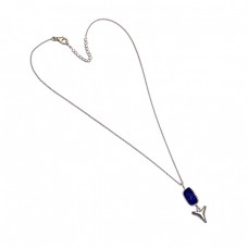 Star Shape Designer Blue Lapis Lazuli Gemstone 925 Sterling Silver Jewelry