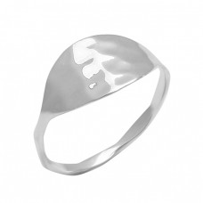 Unique Handcrafted Designer Plain 925 Sterlig Silver Hammered Ring Jewelry