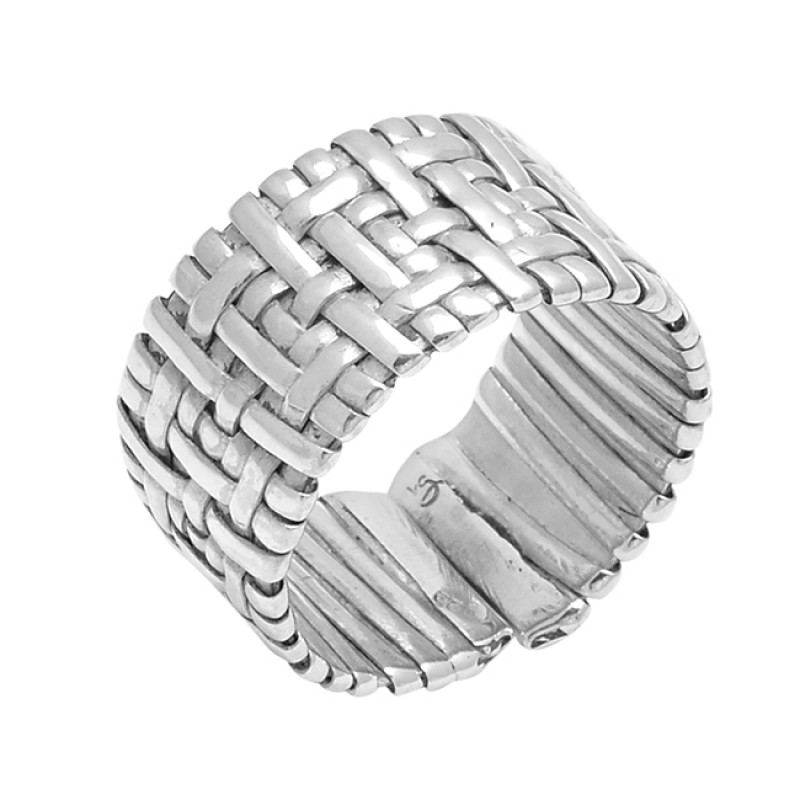 Designer Solitaire Sterling Silver Ring 002 – Praag Jewel
