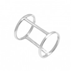 Unique Handcrafted Designer Plain 925 Sterlig Silver Stylish Ring Jewelry