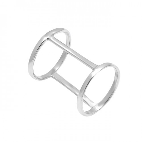 Unique Handcrafted Designer Plain 925 Sterlig Silver Stylish Ring Jewelry
