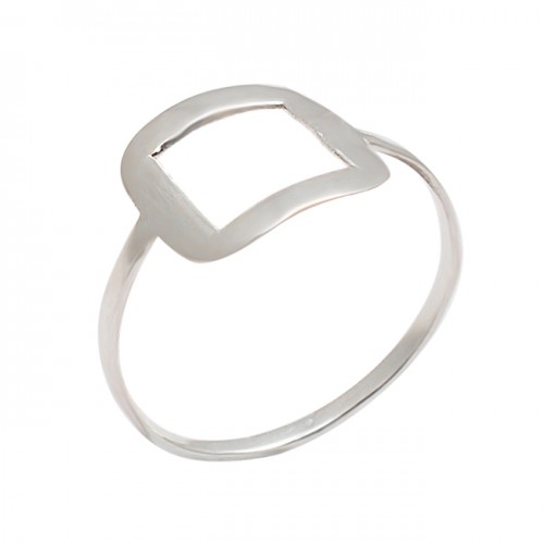 Handmade Stylish Plain Designer 925 Sterling Silver Ring Jewelry