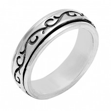 925 Sterling Silver Plain Unique Designer Ring Jewelry