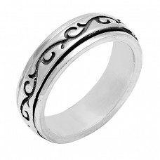 925 Sterling Silver Plain Unique Designer Ring Jewelry