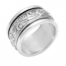New Stylish Plain Designer 925 Sterling Solid Silver Ring Jewelry