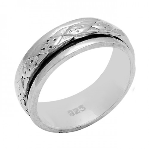 Attractive Plain Designer 925 Sterling Solid Silver Ring Jewelry