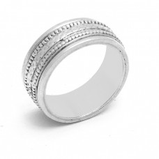 Vintage Look Designer Plain 925 Sterling Silver Ring Jewelry