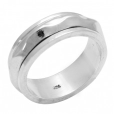 925 Sterling Solid Silver Plain Designer Unique Ring Jewelry