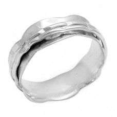 Plain Handcrafted Designer 925 Sterling Silver Spinner Ring Jewerly