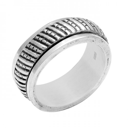 Handcrafted Designer Plain 925 Sterling Silver Ring Jewellery