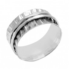 Latest Plain Designer 925 Sterling Silver Spinner Ring Jewellery