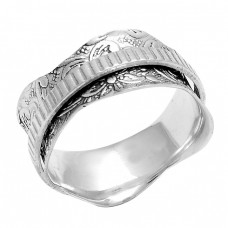 925 Sterling Silver Plain Handmade Designer Spinner Ring Jewellery