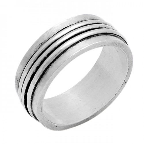 Unique Plain Designer 925 Sterling Solid Silver Ring Jewellery