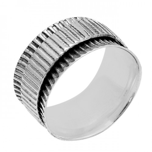 New Stylish Plain Designer 925 Sterling Silver Spinner Ring Jewellery