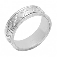 Attractive Plain Designer 925 Sterling Solid Silver Ring Jewellery