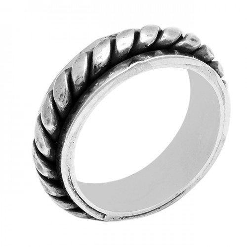925 Sterling Silver Plain Handcrafted Designer Ring Jewellery