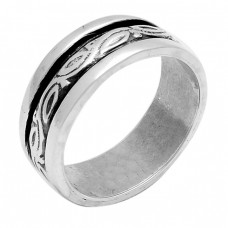 Handcrafted Plain Designer 925 Sterling Solid Silver Ring Jewellery