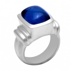 925 Sterling Silver Tanzanite Quartz Gemstone Designer Ring Jewelry