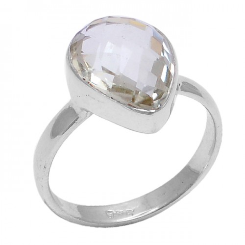 Pear Shape Citrine Gemstone 925 Sterling Silver Handmade Designer Ring Jewelry