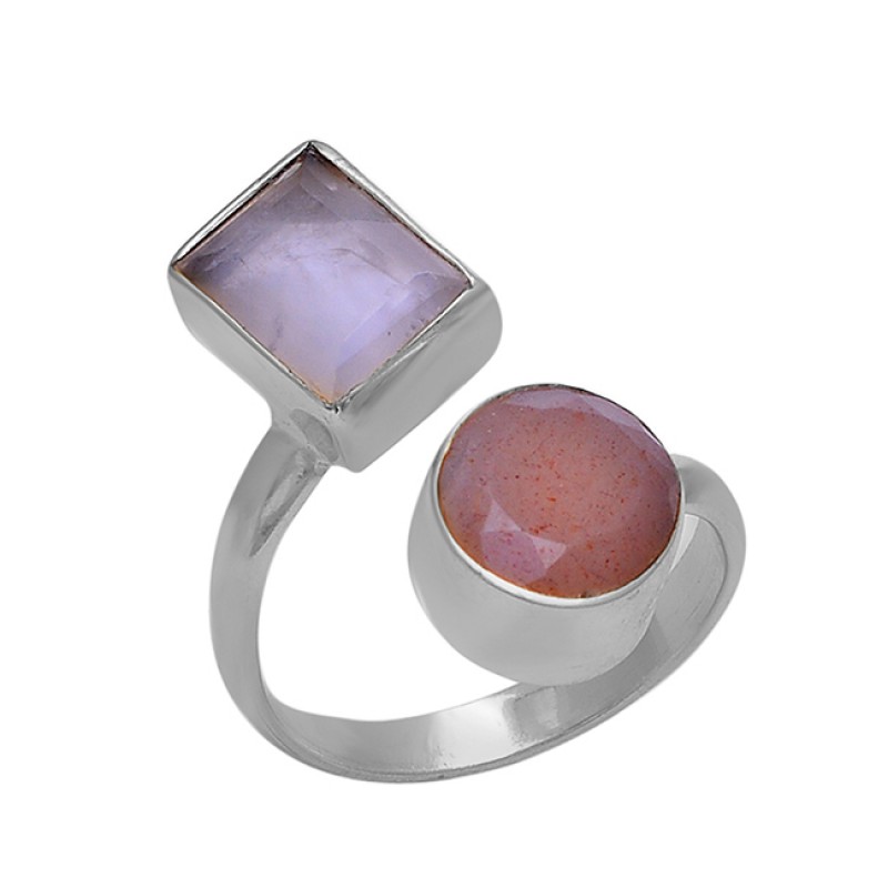 925 Sterling silver Jewelry Moonstone Handmade Band Designer Ring