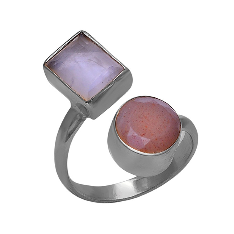 925 Sterling silver Jewelry Moonstone Handmade Band Designer Ring