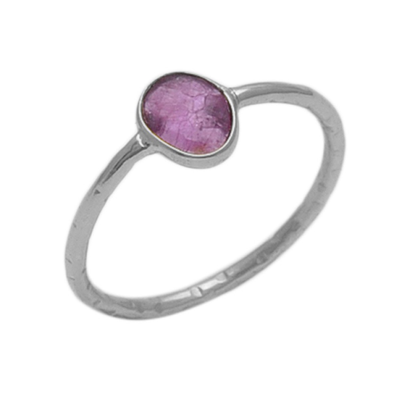 Oval   Shape Tourmaline Gemstone 925 Sterling Silver Jewelry Gold Plated Ring