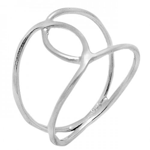 Handcrafted Plain Designer 925 Sterling Silver Light Weight Ring Jewelry