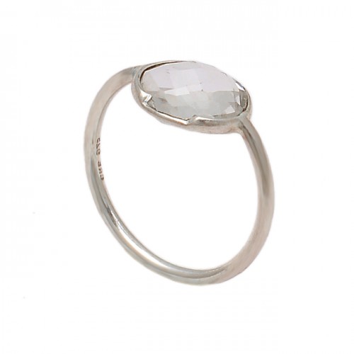 Oval Shape Rainbow Moonstone 925 Sterling Silver Handmade Designer Ring