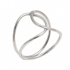 New Stylish Plain Handmade Designer 925 Sterling Silver Band Ring Jewelry