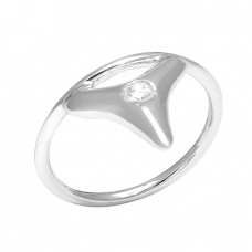 Round Shape Cubic Zirocnia Gemstone 925 Sterling Silver Handmade Designer Ring
