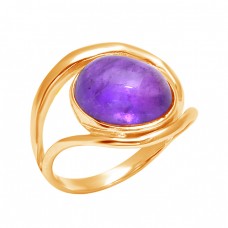 Latest Designer Cabochon Oval Amethyst Gemstone 925 Sterling Silver Band Ring