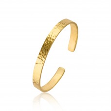 925 Sterling Silver Gold Plated Plain Designer Handmade Bangle Jewelry : Price $19.50